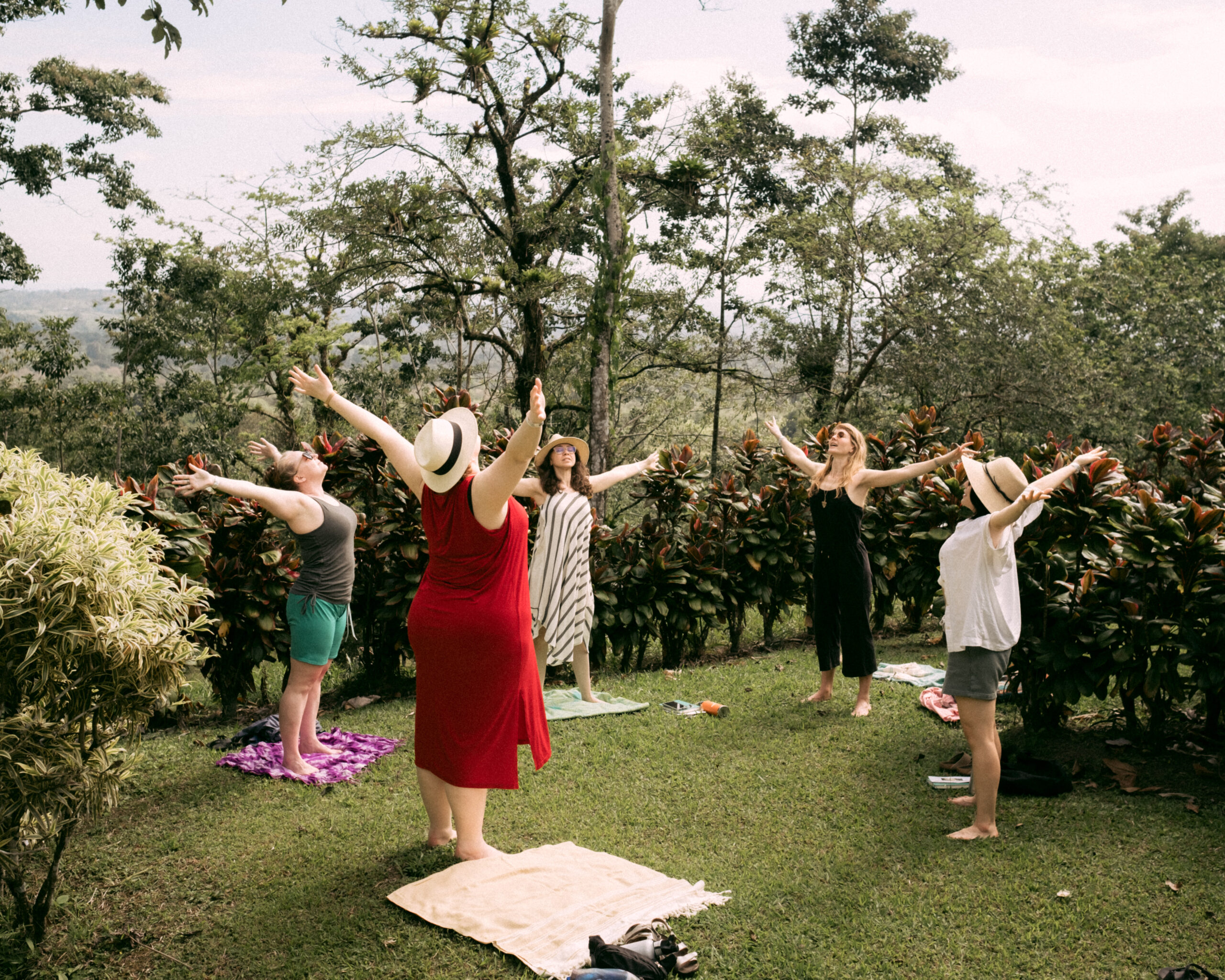 Lauren Jane Heller leading a movement practice at a retreat