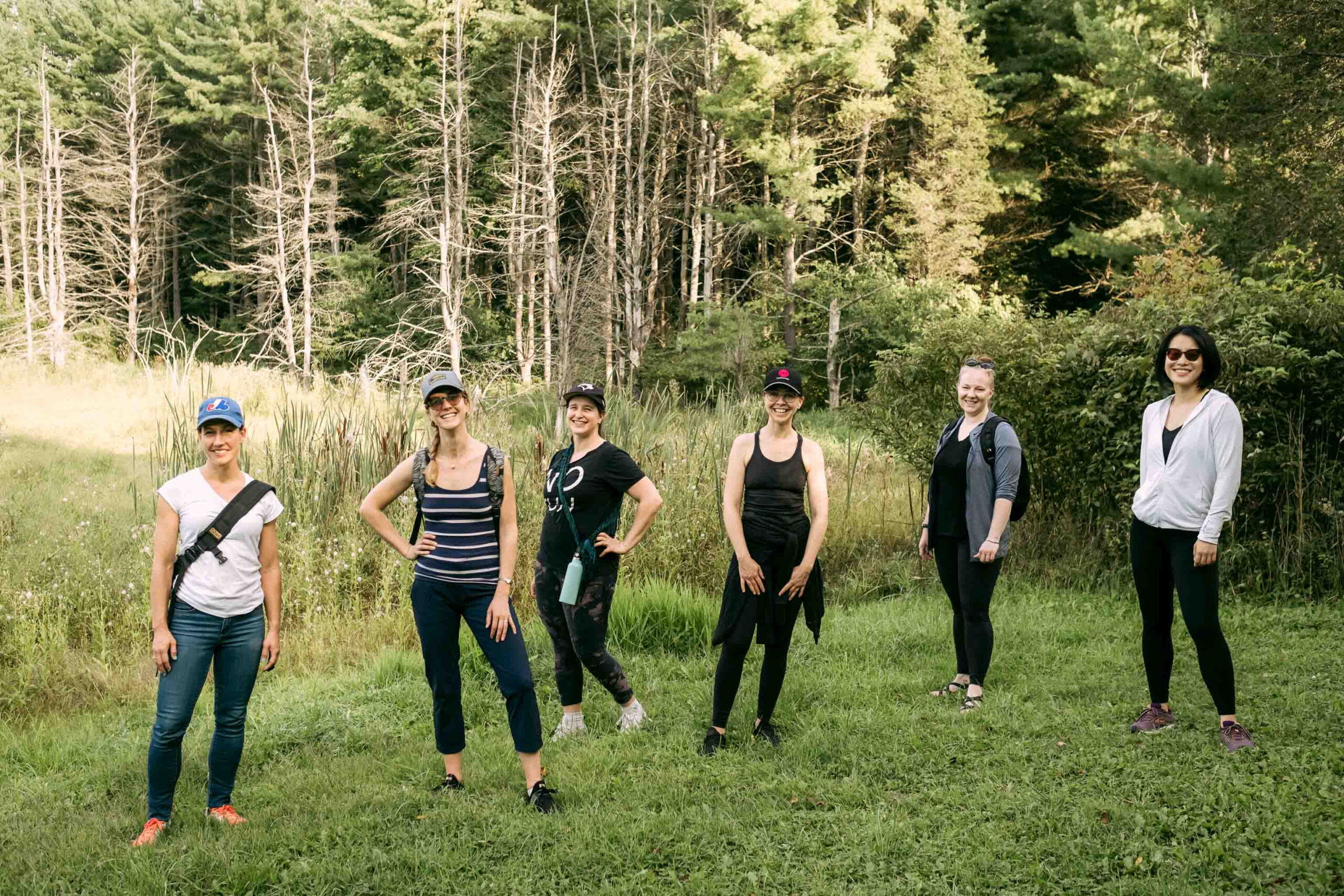 A retreat group with Lauren Jane Heller